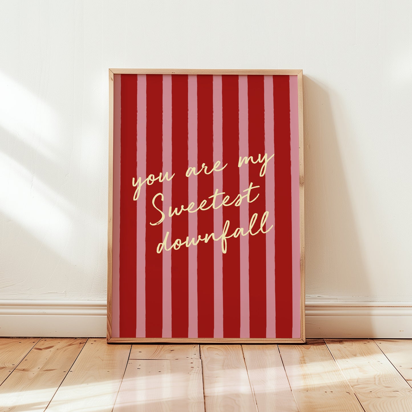 Sweetest Downfall Striped Music Giclée Art Print