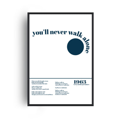 SECONDS SALE You'll Never Walk Alone Music Giclée Art Print