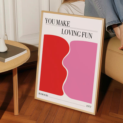 SECONDS SALE You Make Loving Fun Music Giclée Art Print