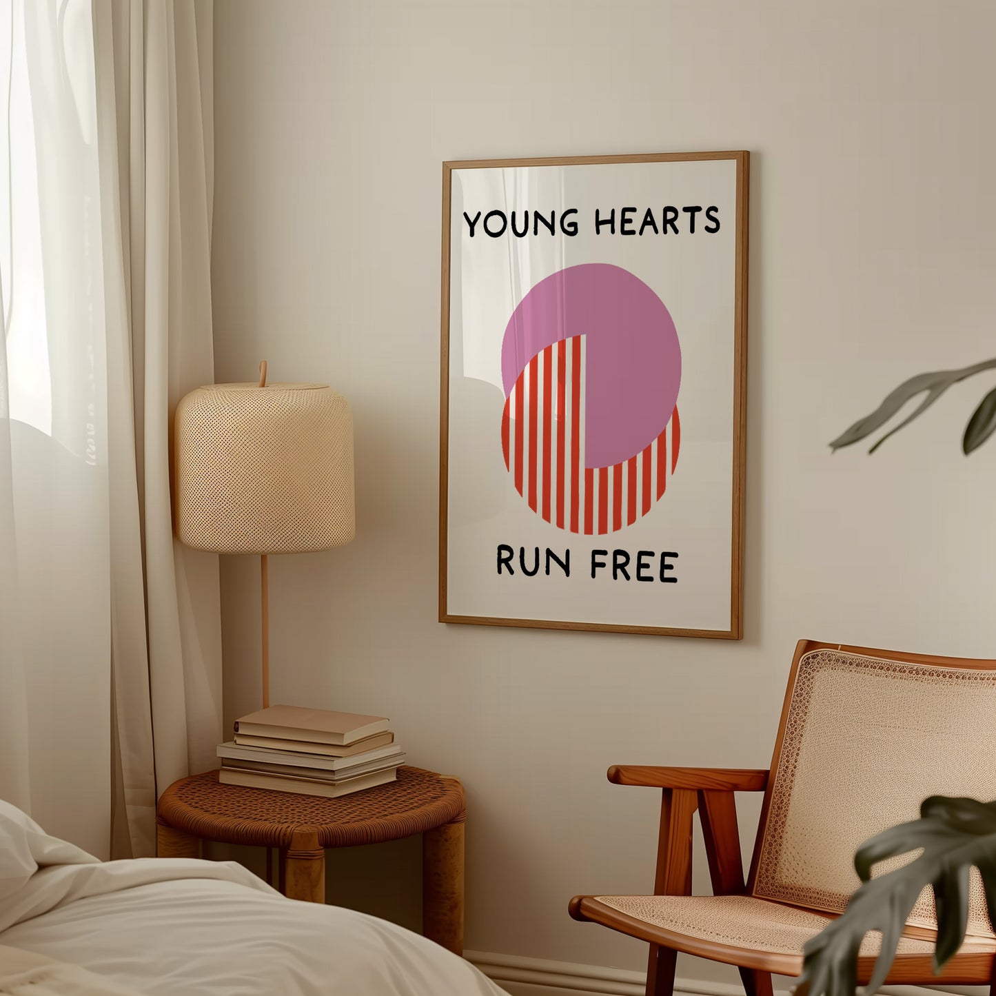 Young Hearts Run Free Retro Music Giclée Art Print