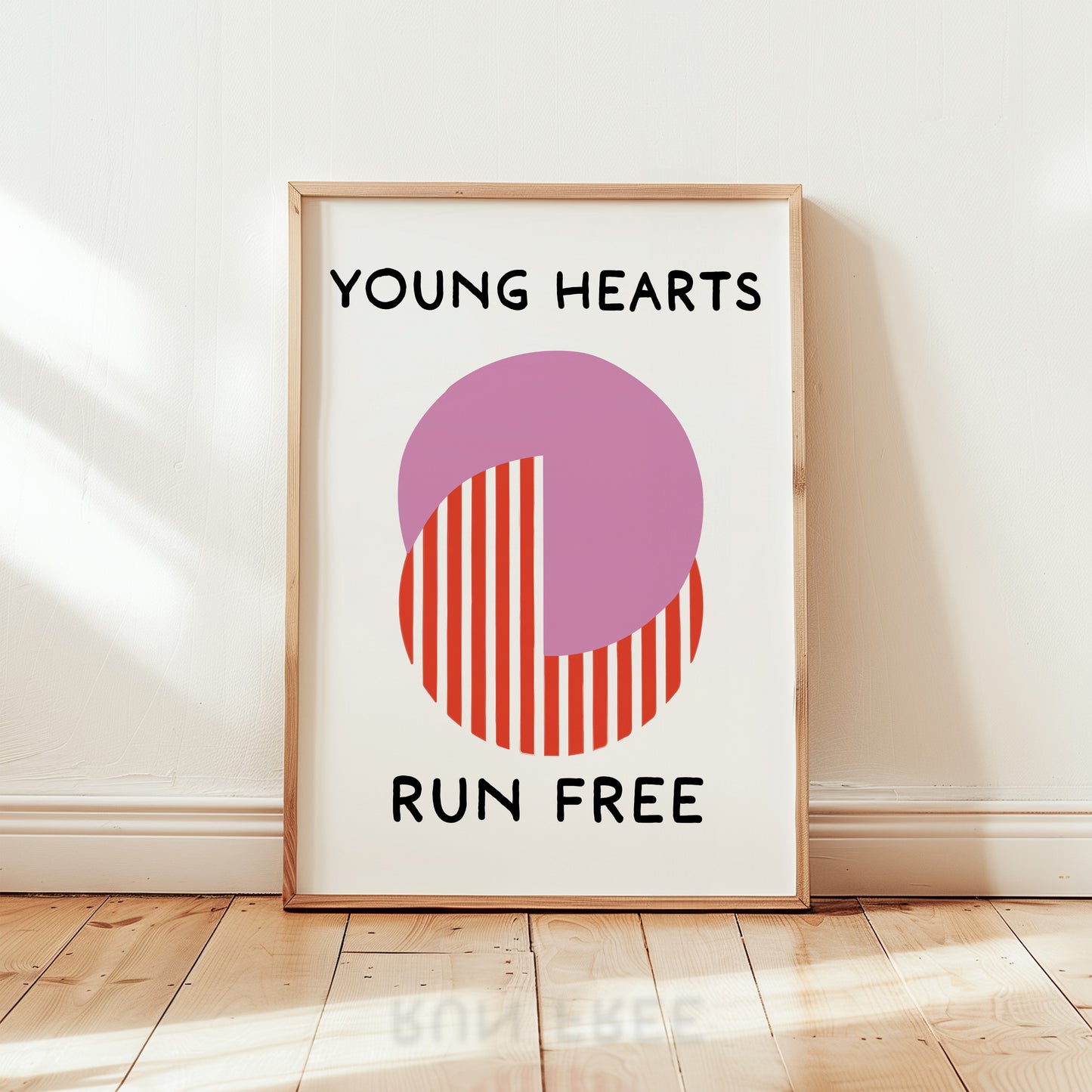 Young Hearts Run Free Retro Music Giclée Art Print