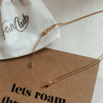 Bowie bolt 18K Gold plated sterling silver necklace