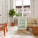 Everyday is like Sunday retro typography Giclée Art Print