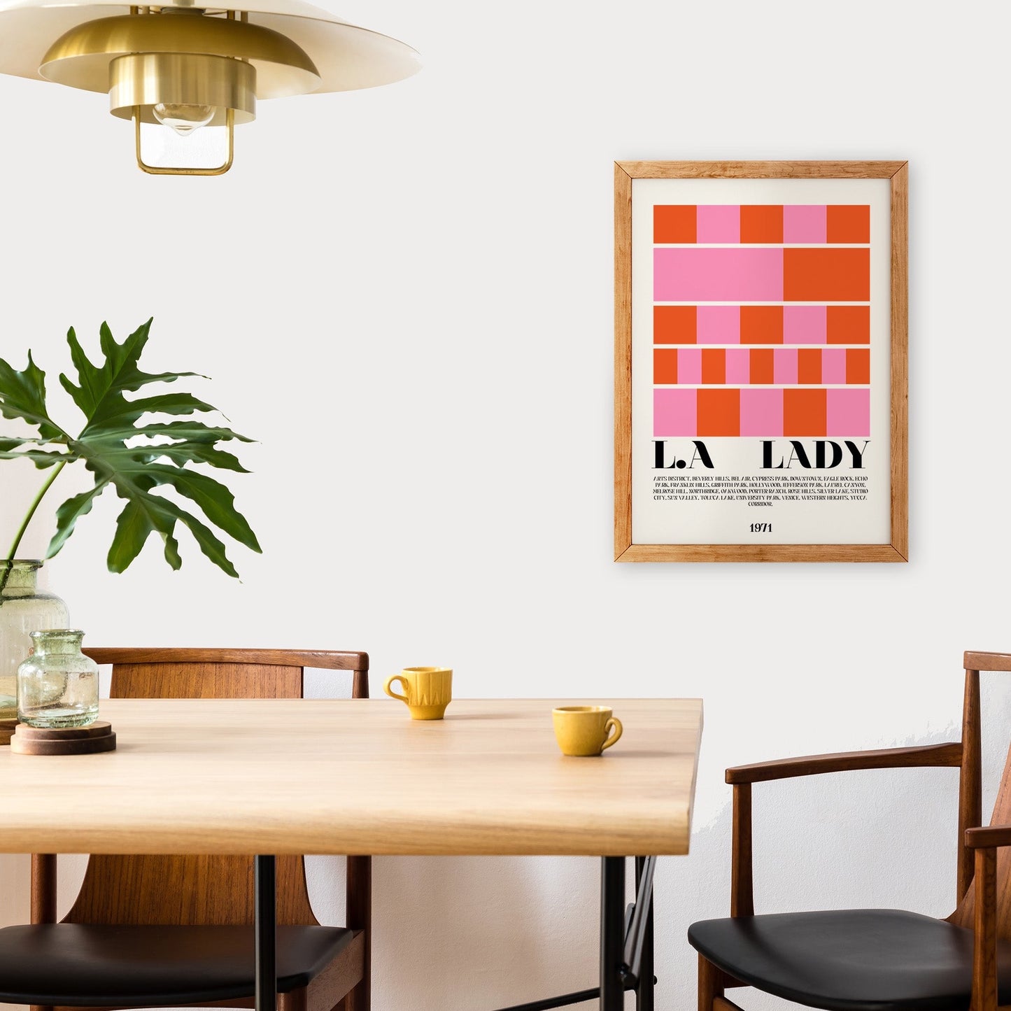 LA lady Giclée retro Art Print