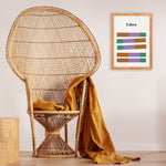 Libra Zodiac Star Sign Giclée retro Art Print
