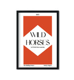 Wild Horses retro Giclée Art Print