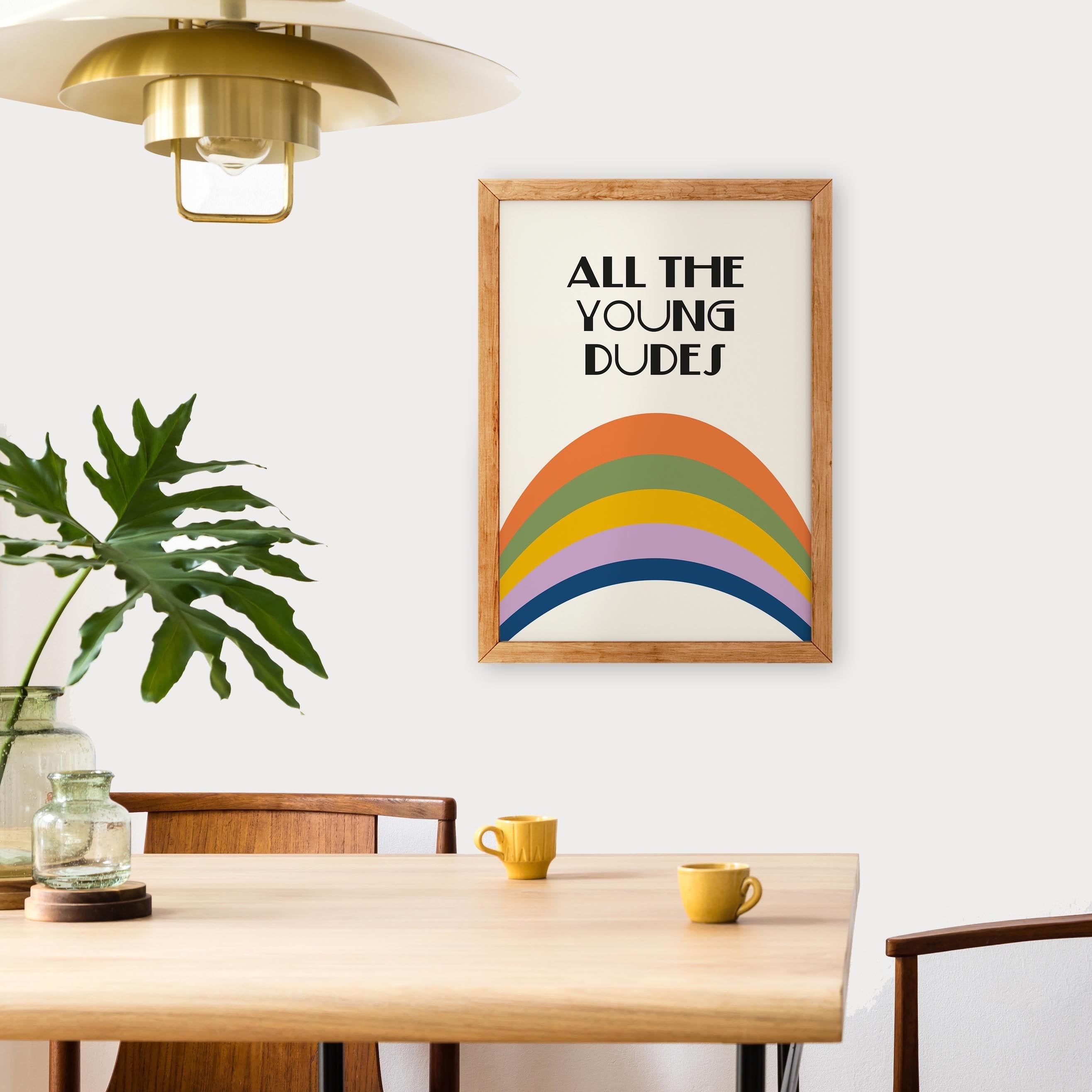 All the Young Dudes Retro Nursery Giclée retro Art Print