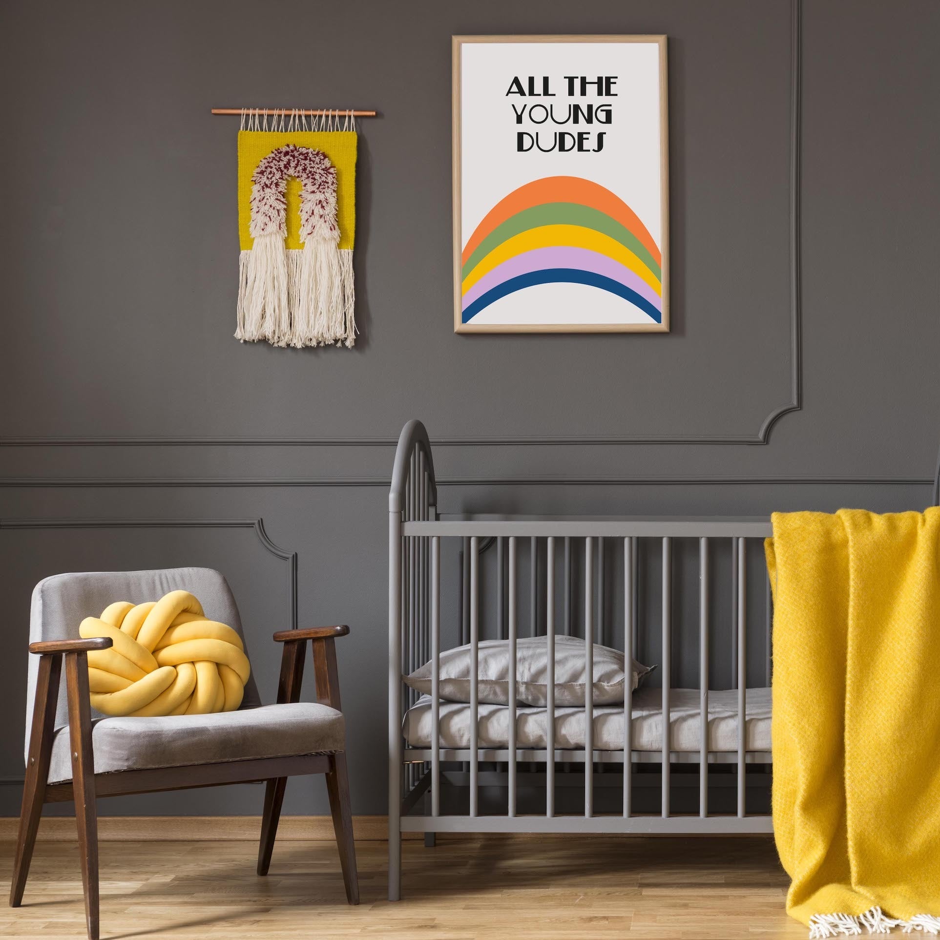 All the Young Dudes Retro Nursery Giclée retro Art Print