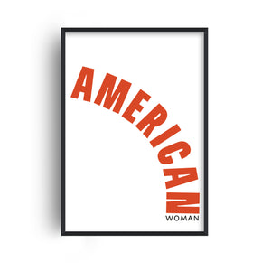 American woman retro Giclée retro Art Print