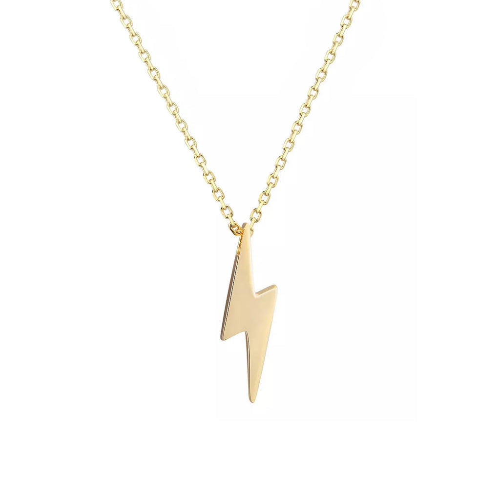 Bowie bolt 18K Gold plated sterling silver necklace