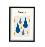 Cancer Zodiac Star Sign Giclée retro Art Print