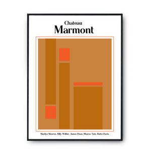 Chateau Marmont Giclée retro Art Print