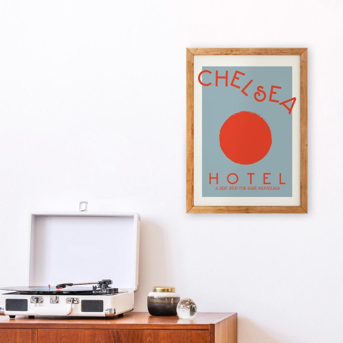 Chelsea Hotel charity retro Art Print