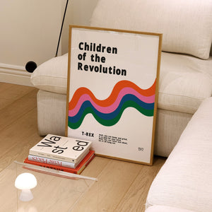 Children of the Revolution nursery Giclée retro Art Print