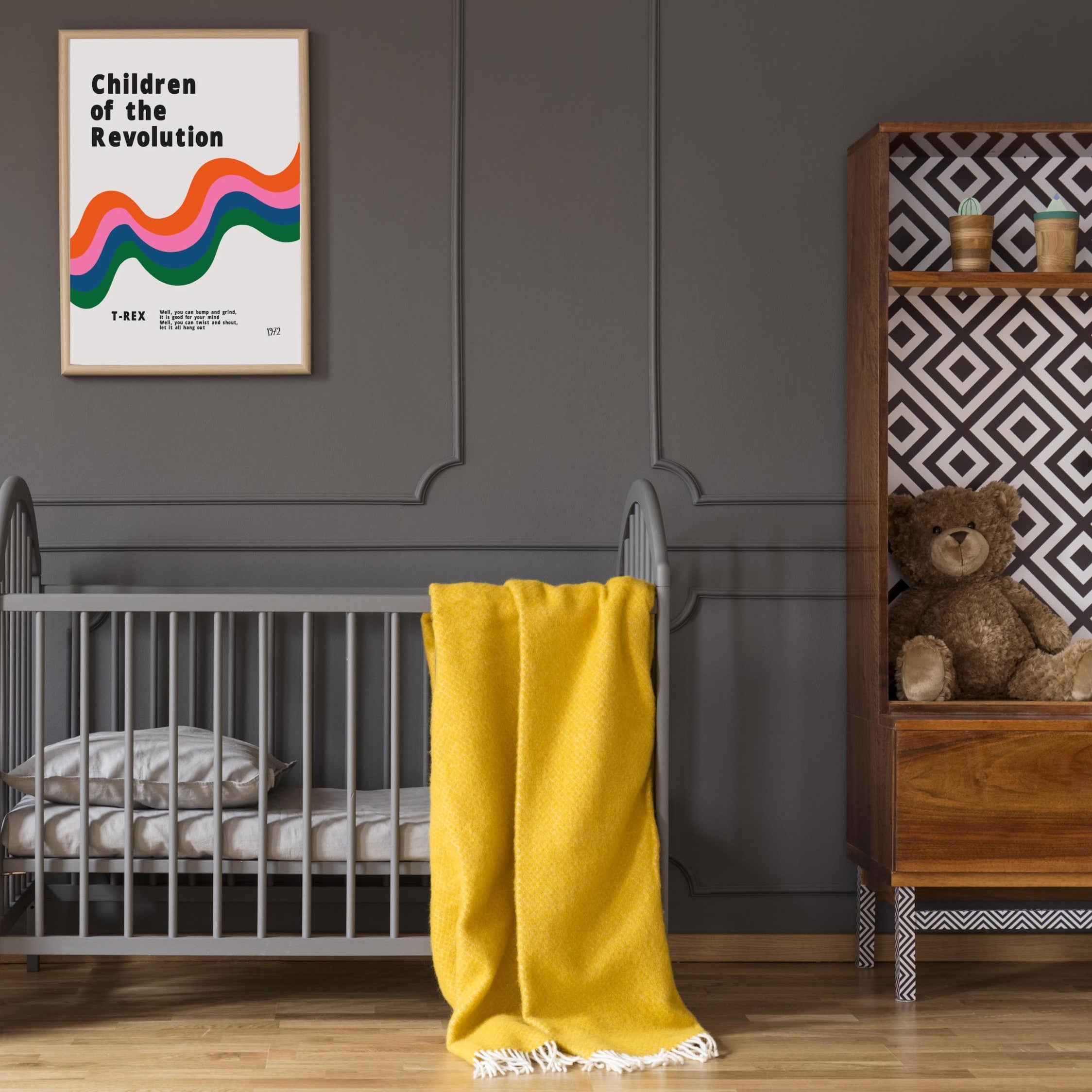 Children of the Revolution nursery Giclée retro Art Print