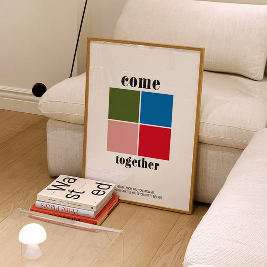 Come together Giclée retro Art Print