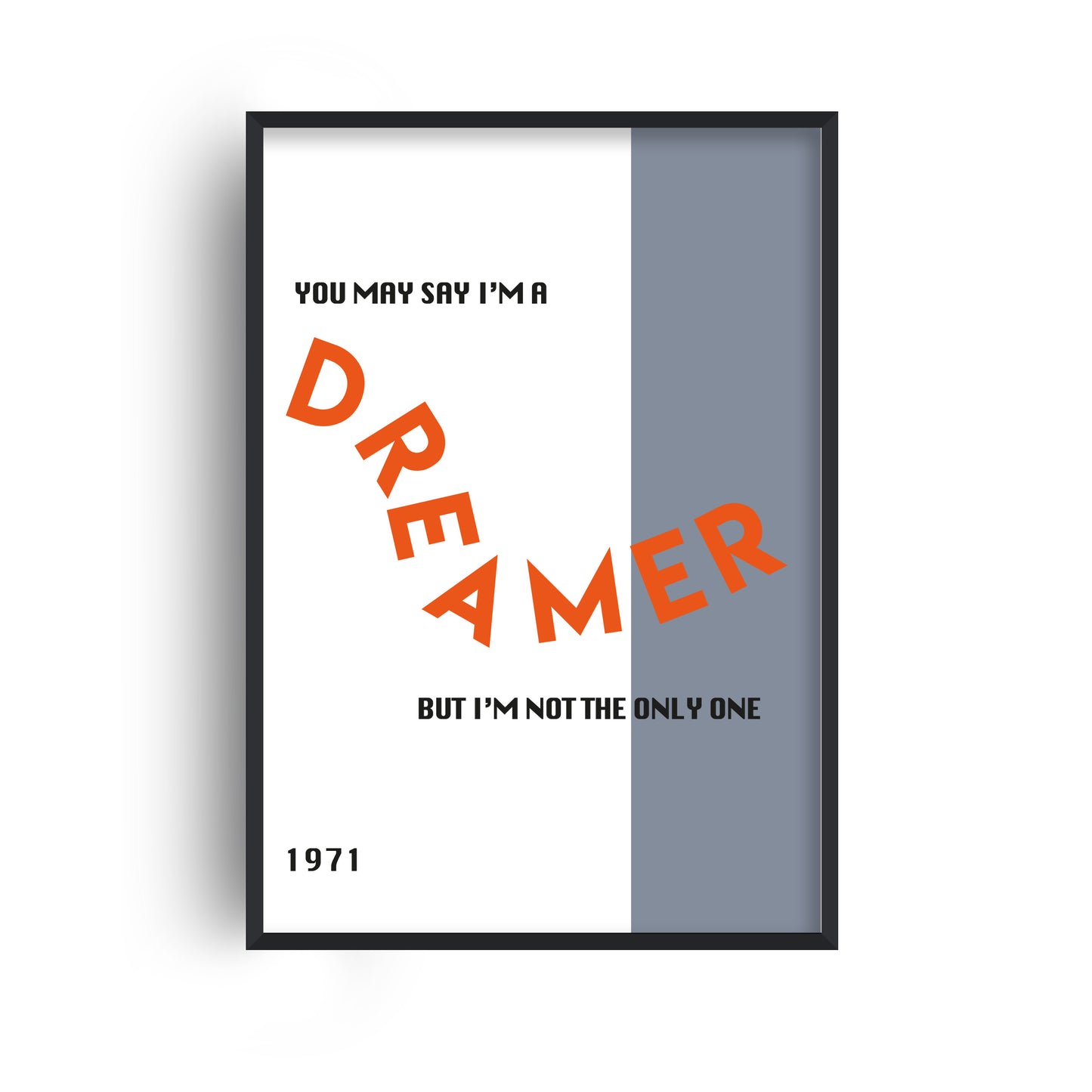 Imagine (You May Say That I'm A Dreamer) Giclée retro Art Print