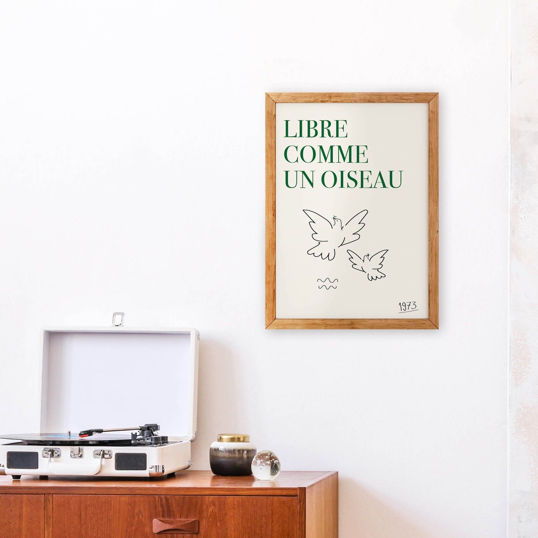 Libre comme un oiseau (Free as a bird) French Giclée retro Art Print
