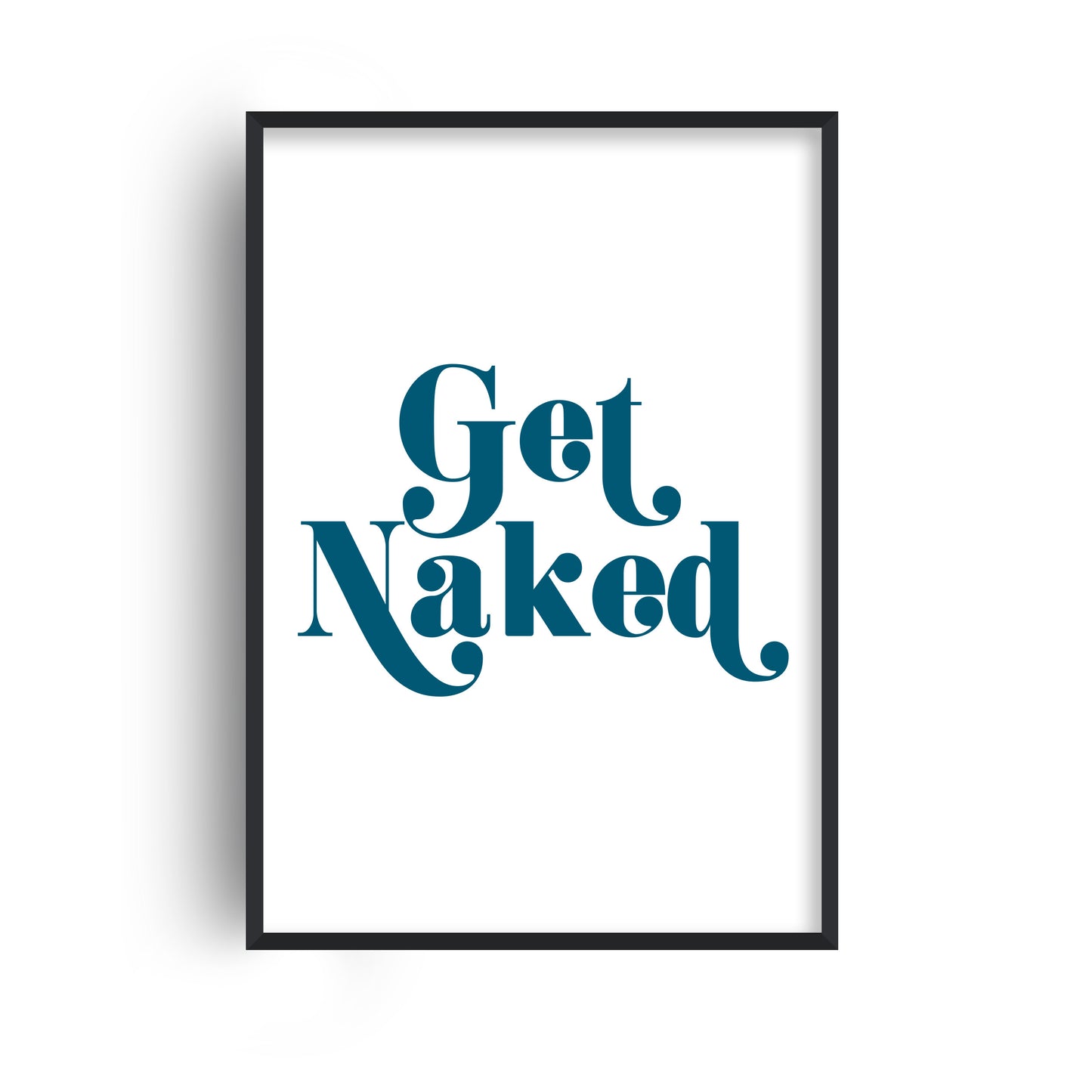 Get Naked Giclée retro Art Print