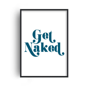 Get Naked Giclée retro Art Print