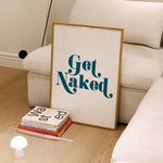 Get Naked Giclée retro Art Print