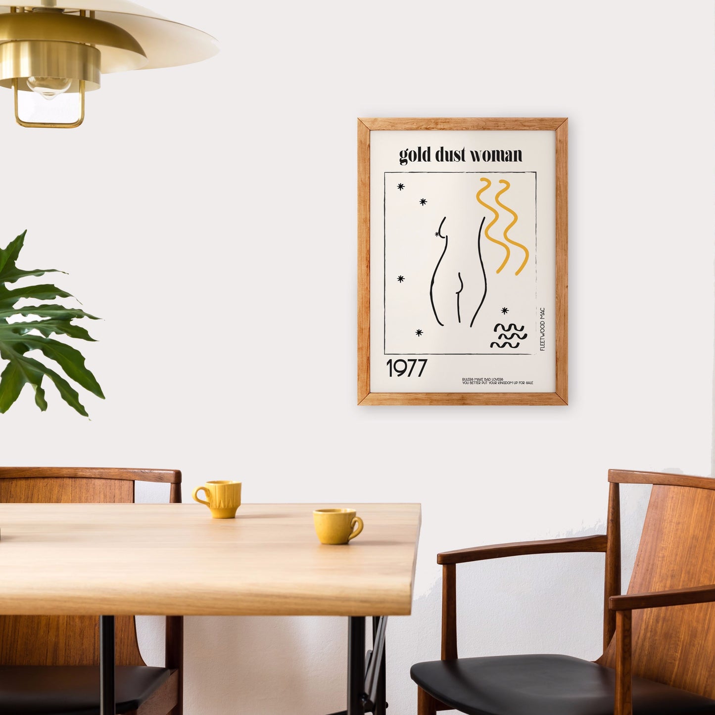 Gold dust woman Giclée retro Art Print