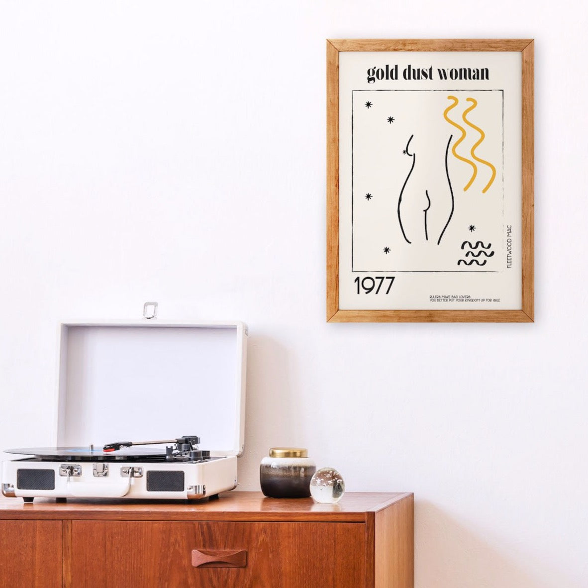 Gold dust woman Giclée retro Art Print