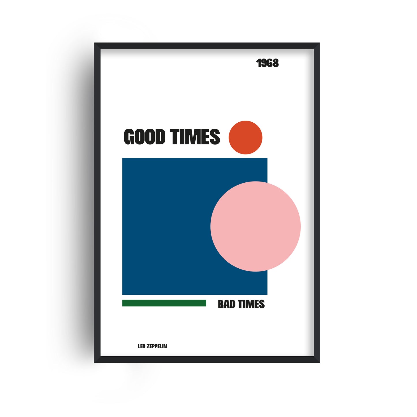 Good times Bad times abstract Giclée retro Art Print