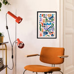 Go with the flow Giclée retro Art Print