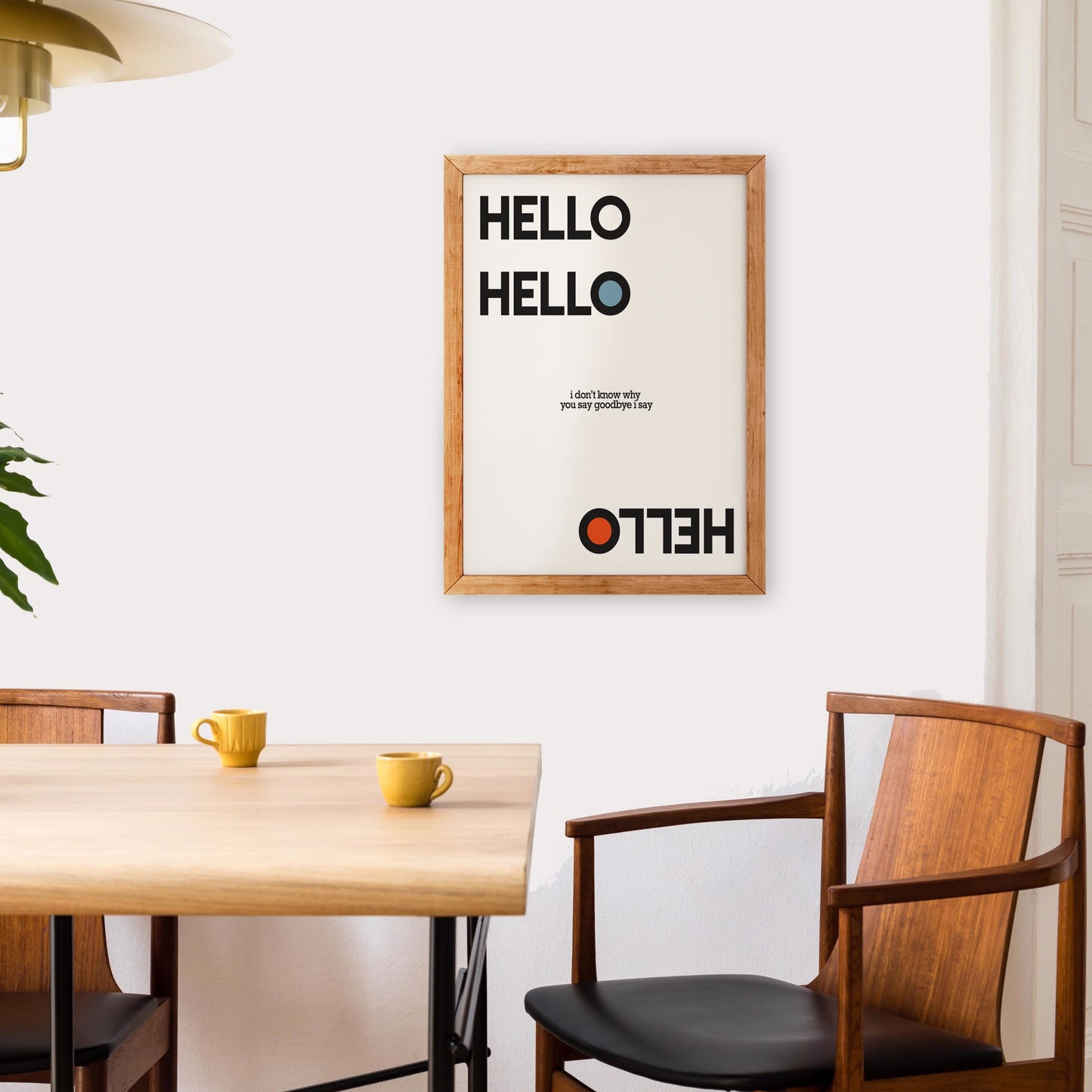 Hello Goodbye Giclée retro Art Print