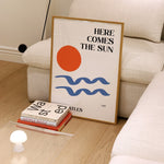 Here comes the sun Giclée retro art Print