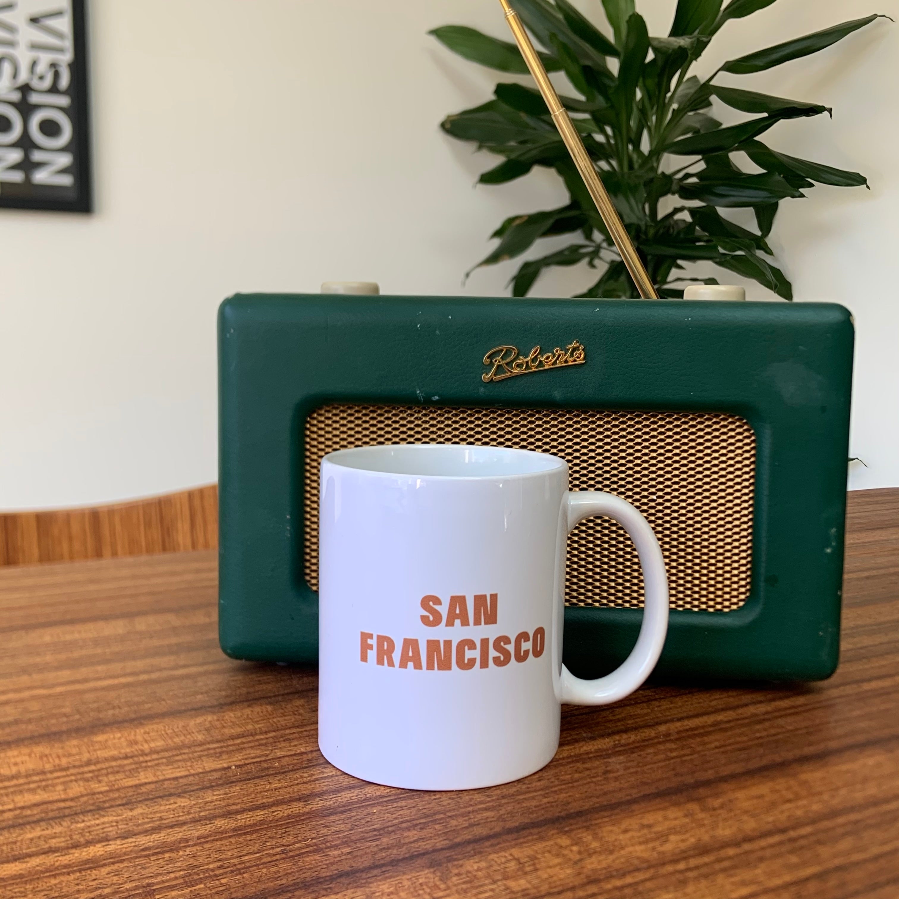 San Francisco Inspired Retro Ceramic Mug