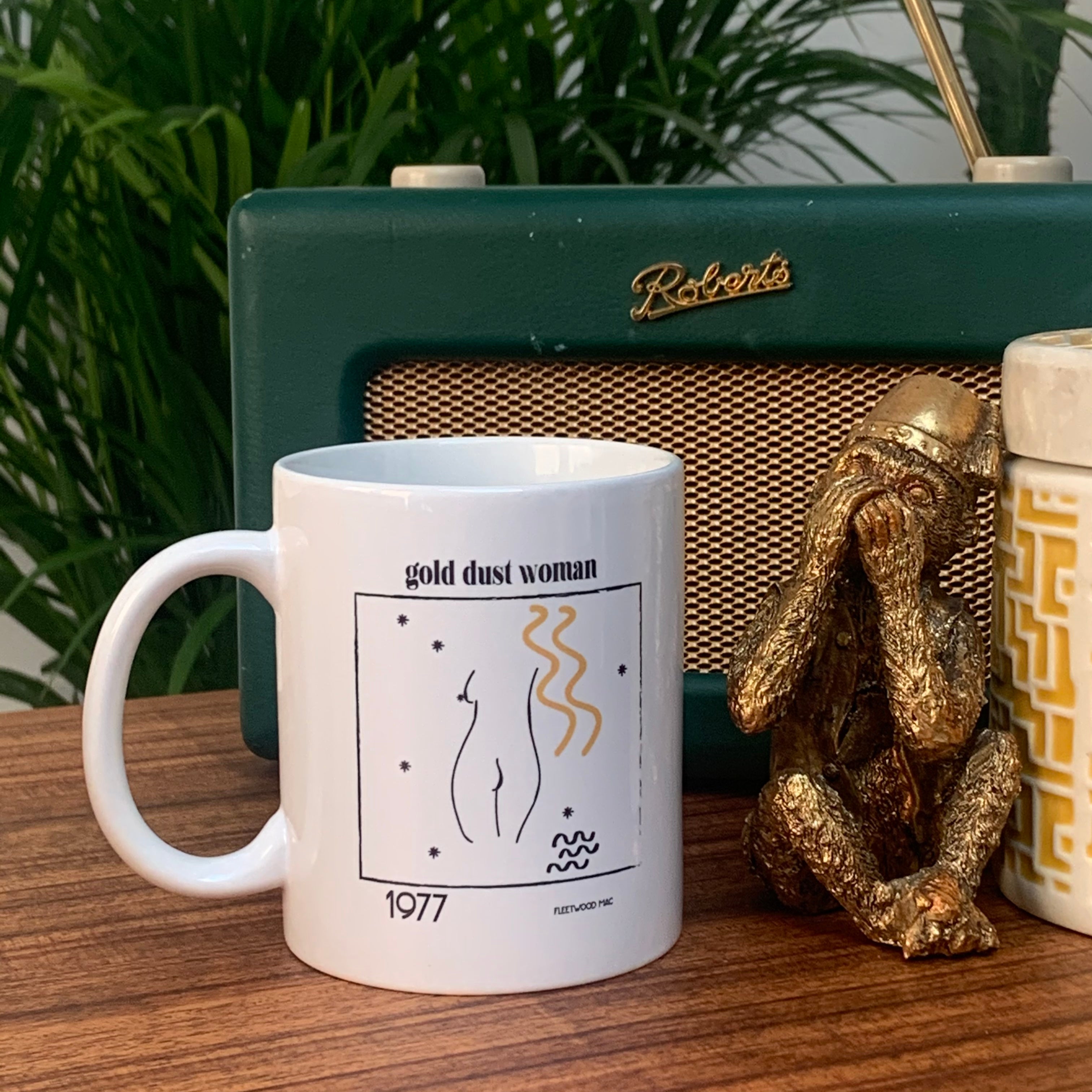 Gold Dust Woman Fleetwood Mac Music Inspired Retro Ceramic Mug