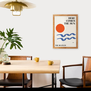 Here comes the sun Giclée retro art Print