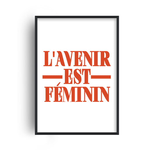 SECONDS SALE L'avenir Est Fèminin French Giclée Art Print