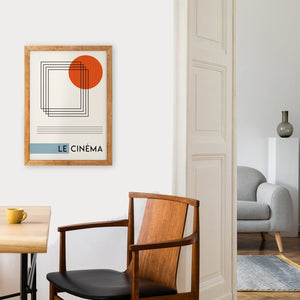 Le Cinèma French Abstract Giclée Art Print
