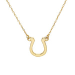 Get lucky Horse shoe 18K Gold plated sterling silver necklace