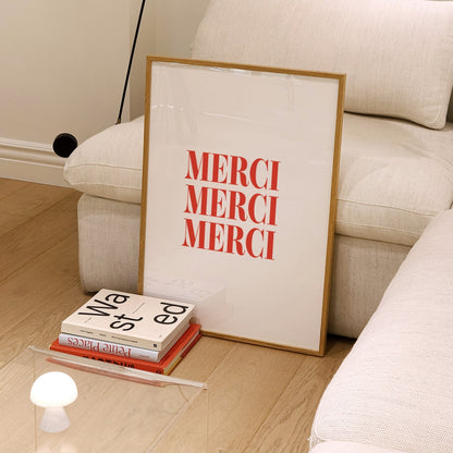 Merci French Giclée Art Print