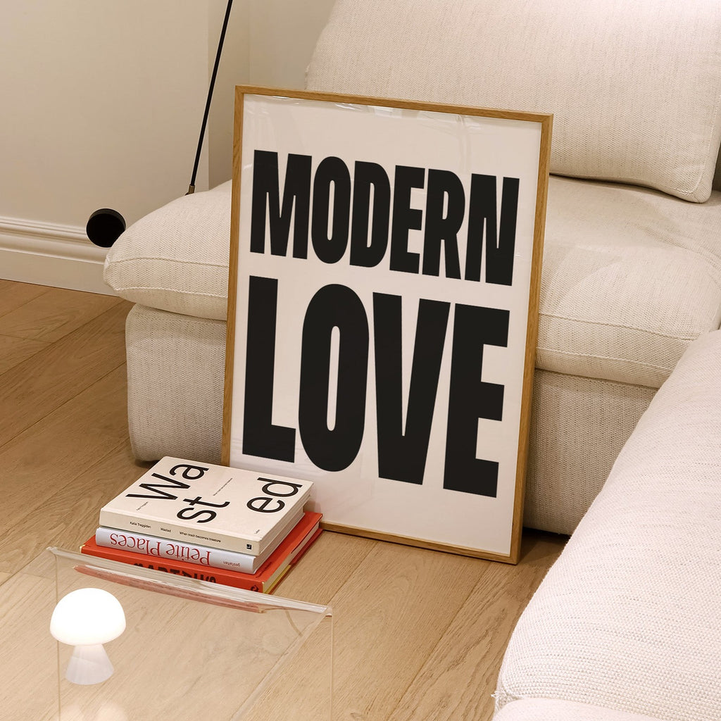 Modern love Giclée retro Art Print
