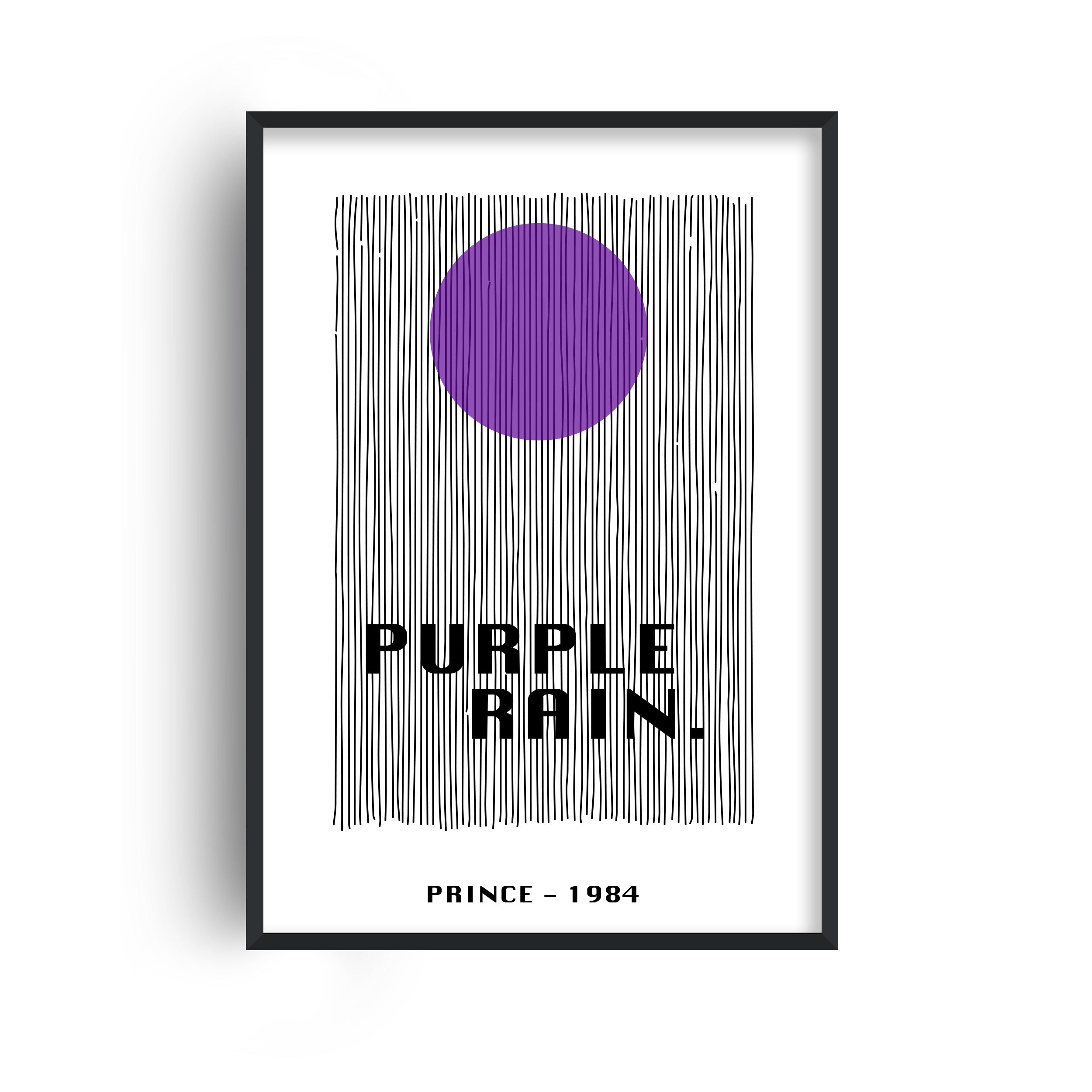 Purple Rain Giclée Giclée retro Art Print