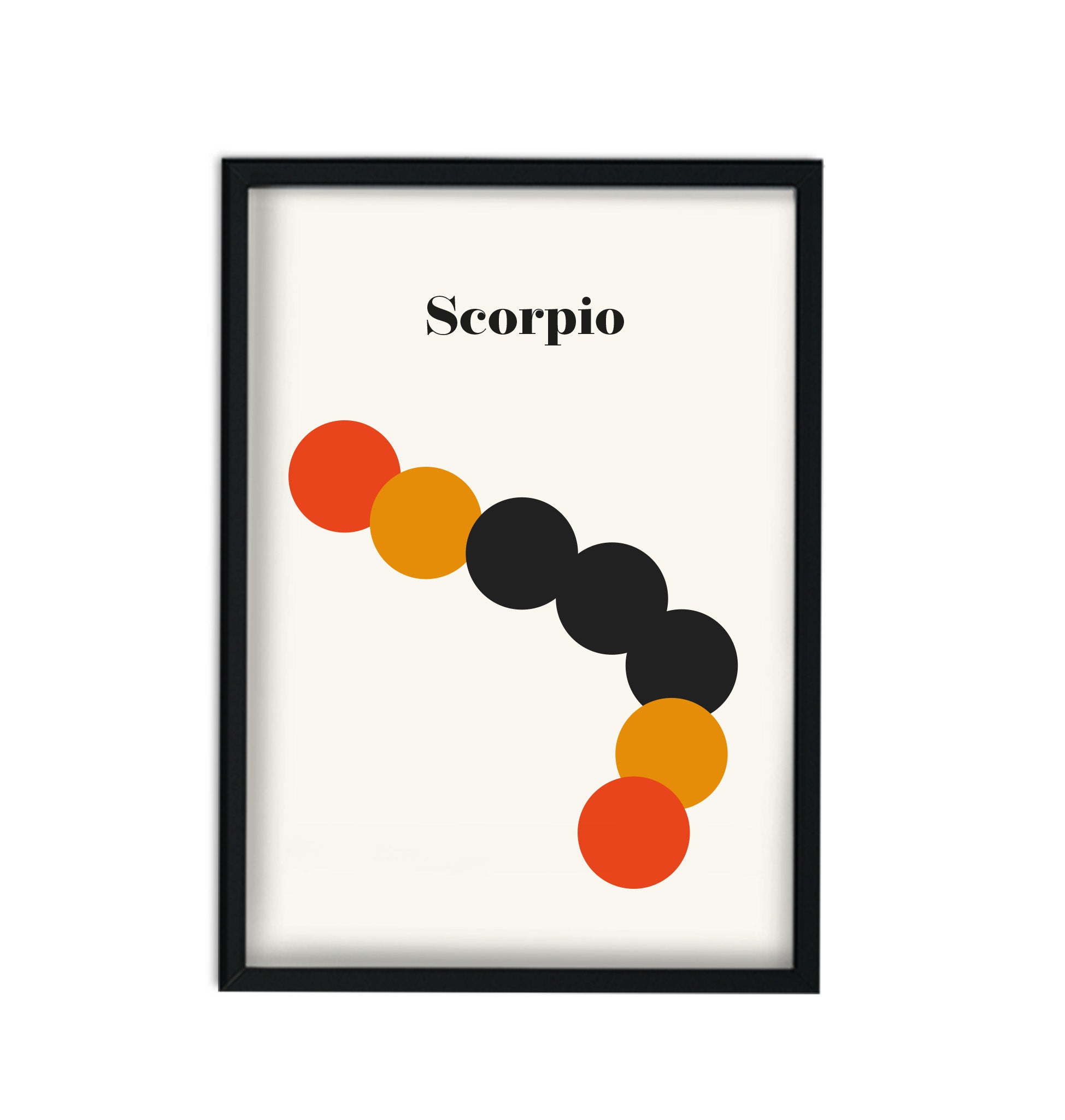 Scorpio Zodiac Star Sign Giclée retro Art Print