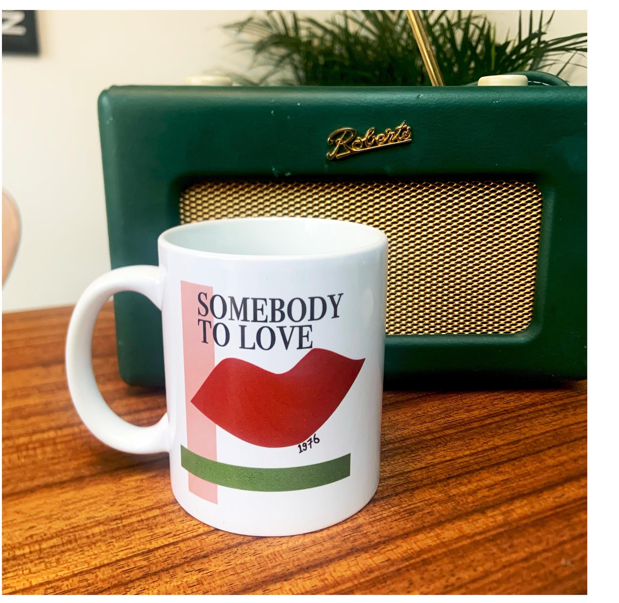 Somebody to love Queen Inspired Retro Ceramic Mug