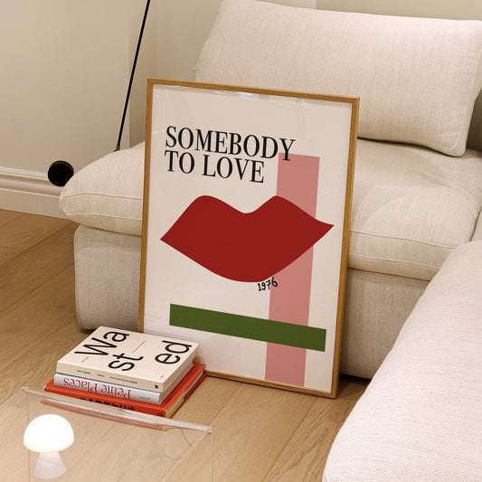 Somebody to love Giclée retro Art Print