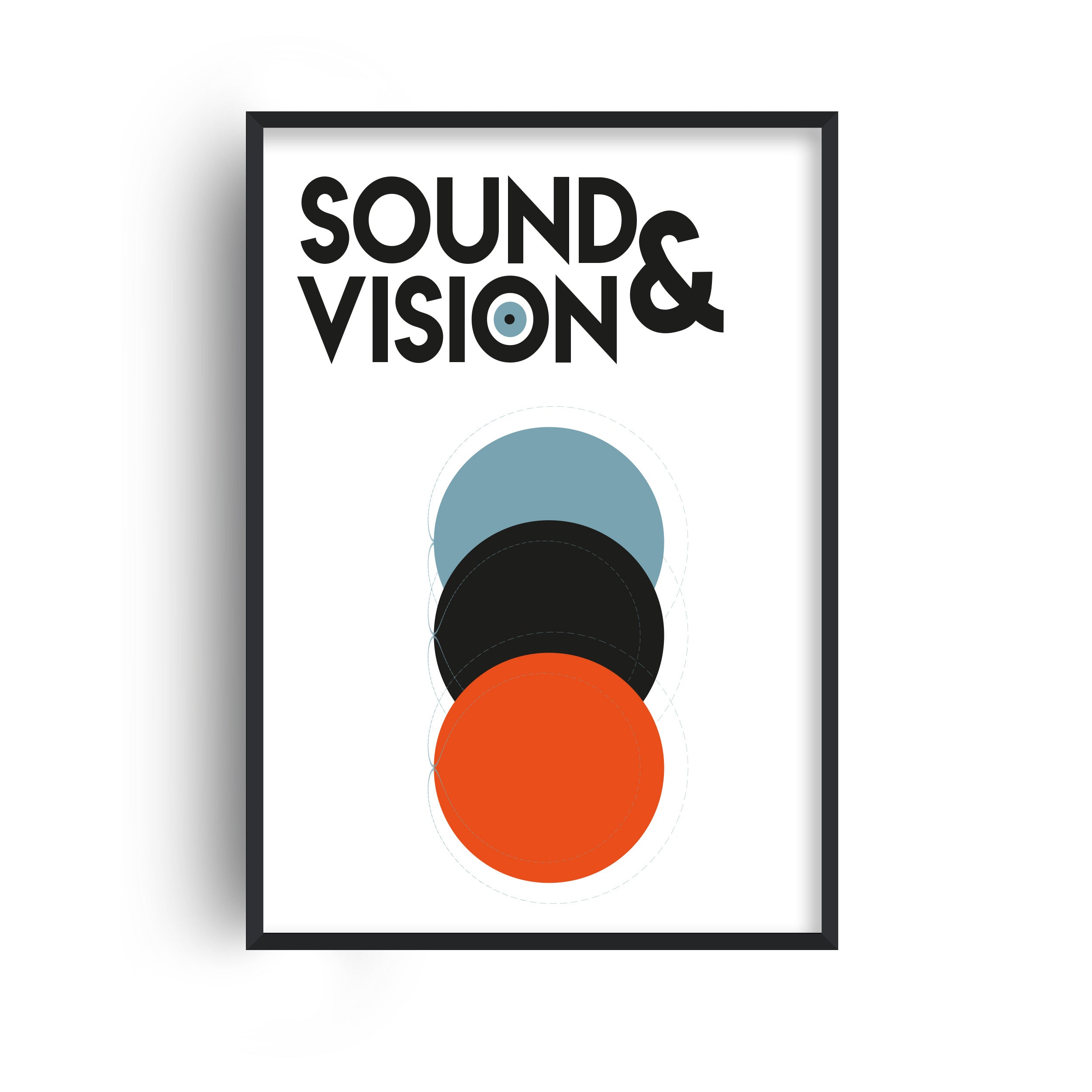 Sound and Vision Giclée retro abstract Art Print