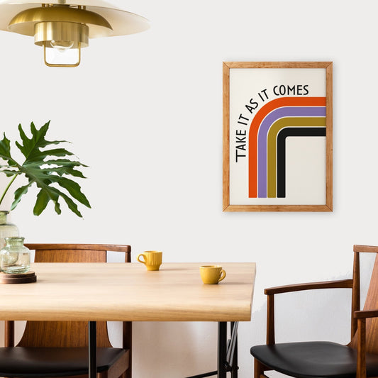 Take it as it comes Giclée retro Art Print