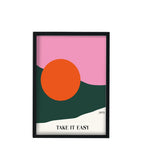 Take it easy Giclée retro Art Print