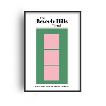 The Beverly Hills hotel Giclée retro Art Print