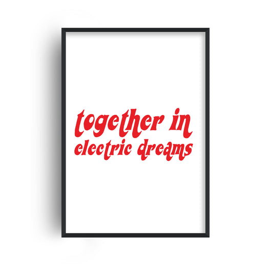 SECONDS SALE Together In Electric Dreams Music Giclée Art Print