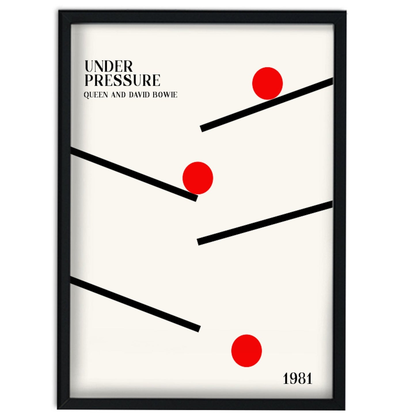 Under Pressure retro Giclée Art Print