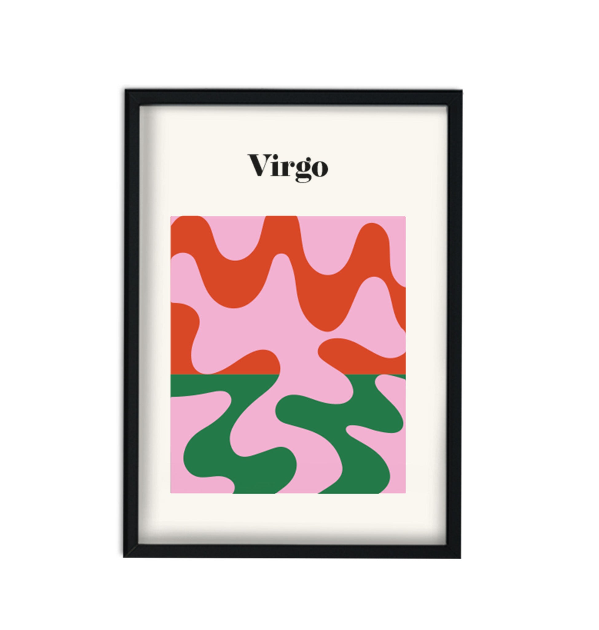 Virgo Zodiac Star Sign Giclée retro Art Print